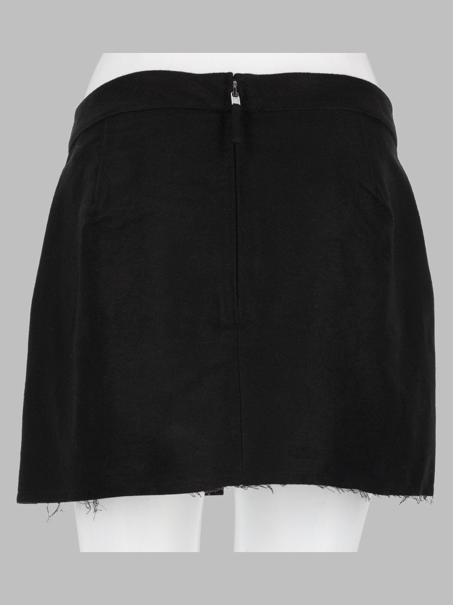 Rick Owens Women's Gonna Fog Cutoff Mini Black