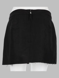 Rick Owens Women's Gonna Fog Cutoff Mini Black