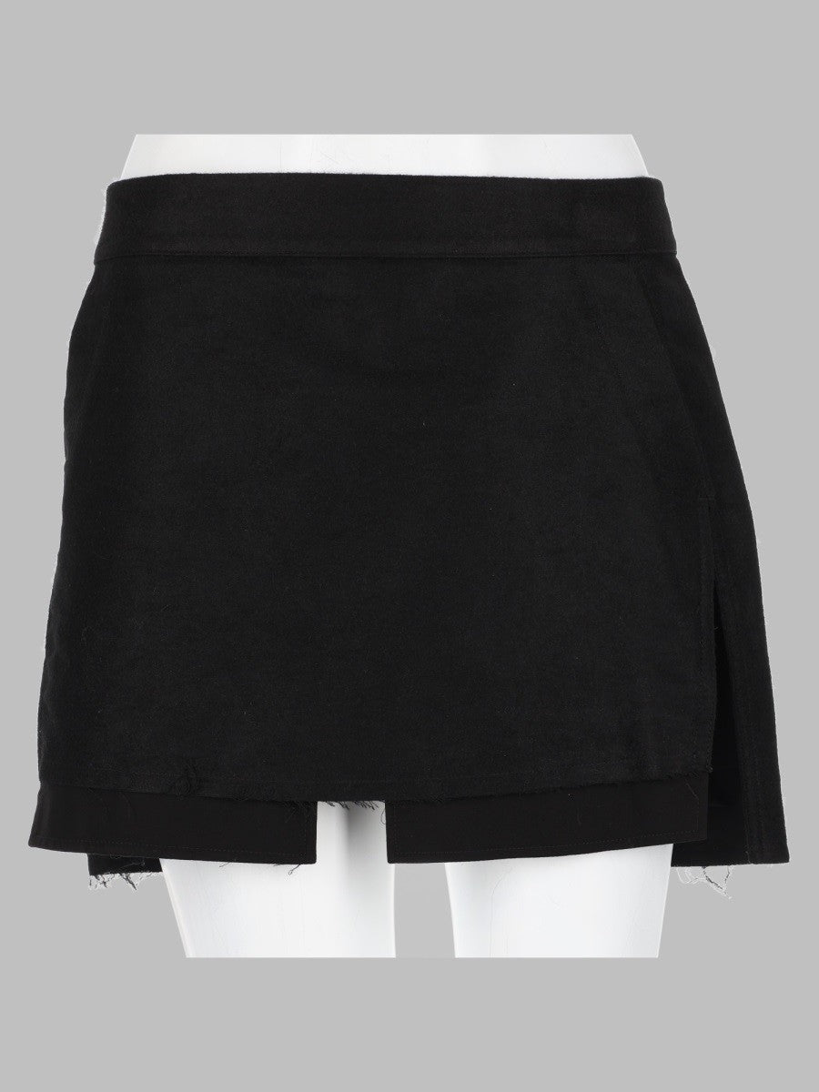 Rick Owens Women's Gonna Fog Cutoff Mini Black