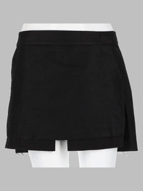 Rick Owens Women's Gonna Fog Cutoff Mini Black
