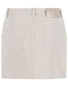 Fendi Women's Drill Cotton Jacquard Skirt White