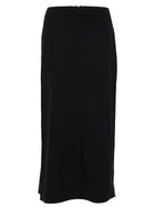 Max Mara Women's Satin Cotton Skirt Black, view 3