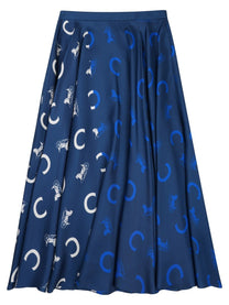 Celine Women's Gonna in Twill DI Seta Blue