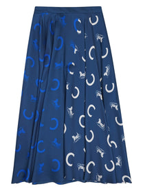 Celine Women's Gonna in Twill DI Seta Blue