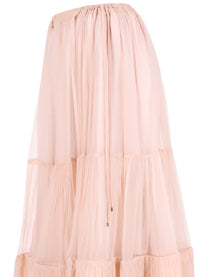 Chloé Women's Long Skirt with Volant Blue