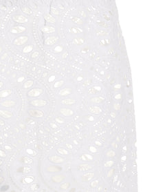 Giambattista Valli Long Macramè Skirt White, view 3