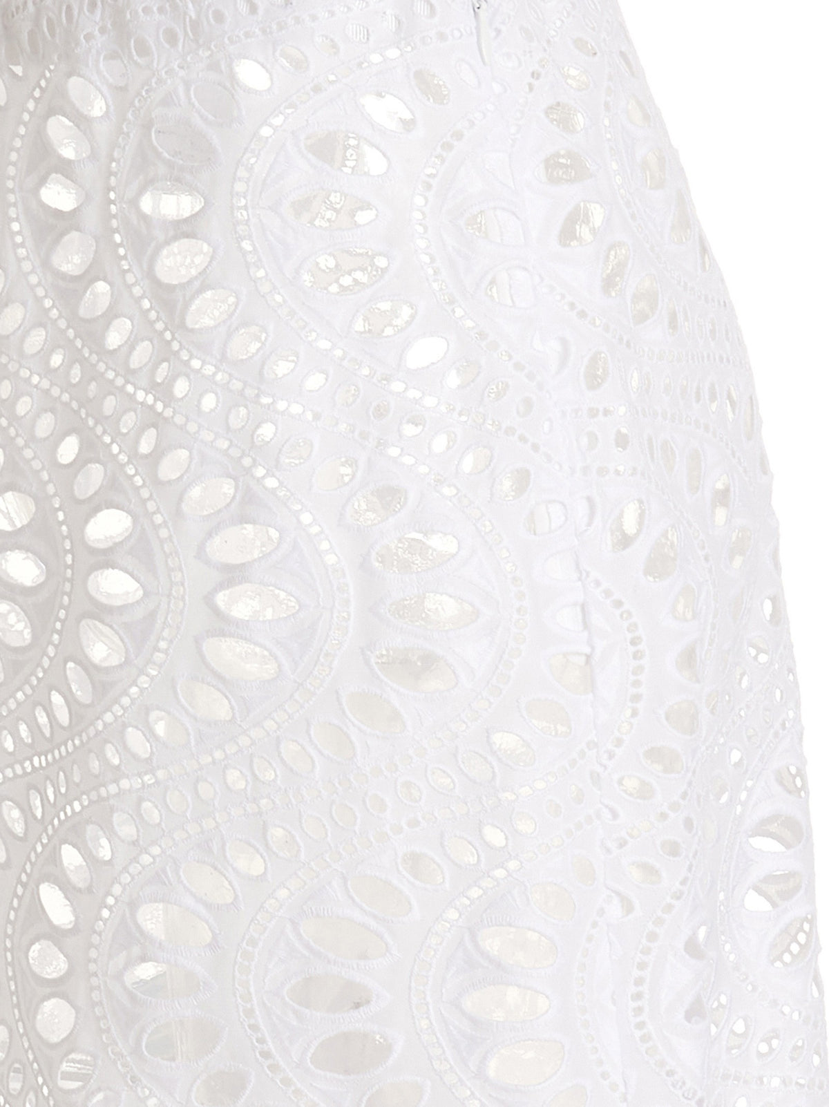 Giambattista Valli Long Macramè Skirt White, view 4