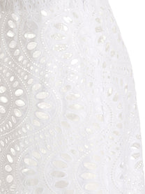 Giambattista Valli Long Macramè Skirt White, view 4