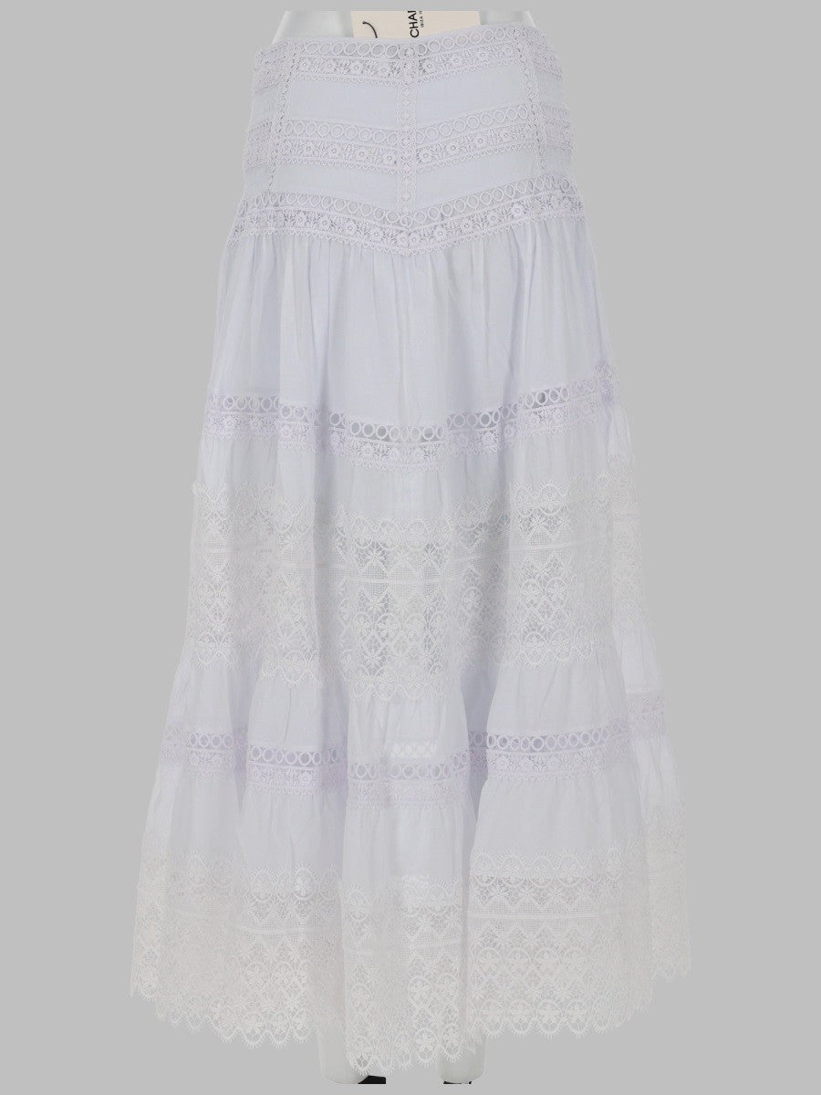 Charo Ruiz Ibiza Women's Gonna Lunga Serza White