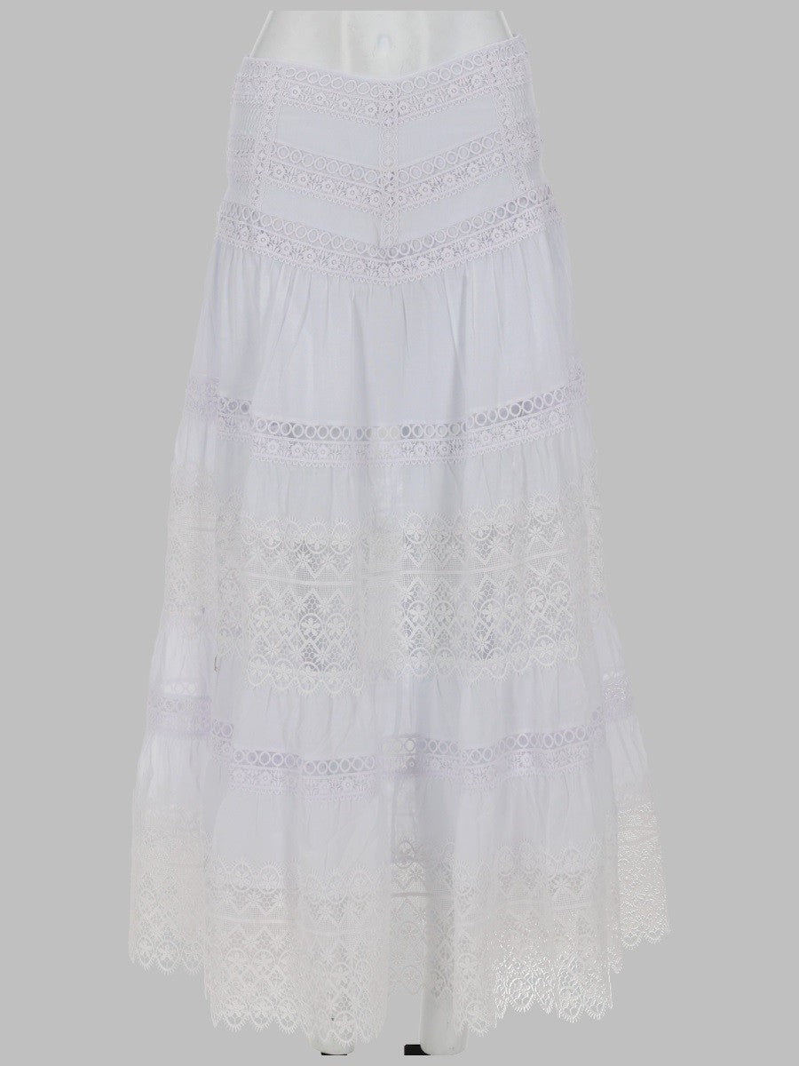 Charo Ruiz Ibiza Women's Gonna Lunga Serza White