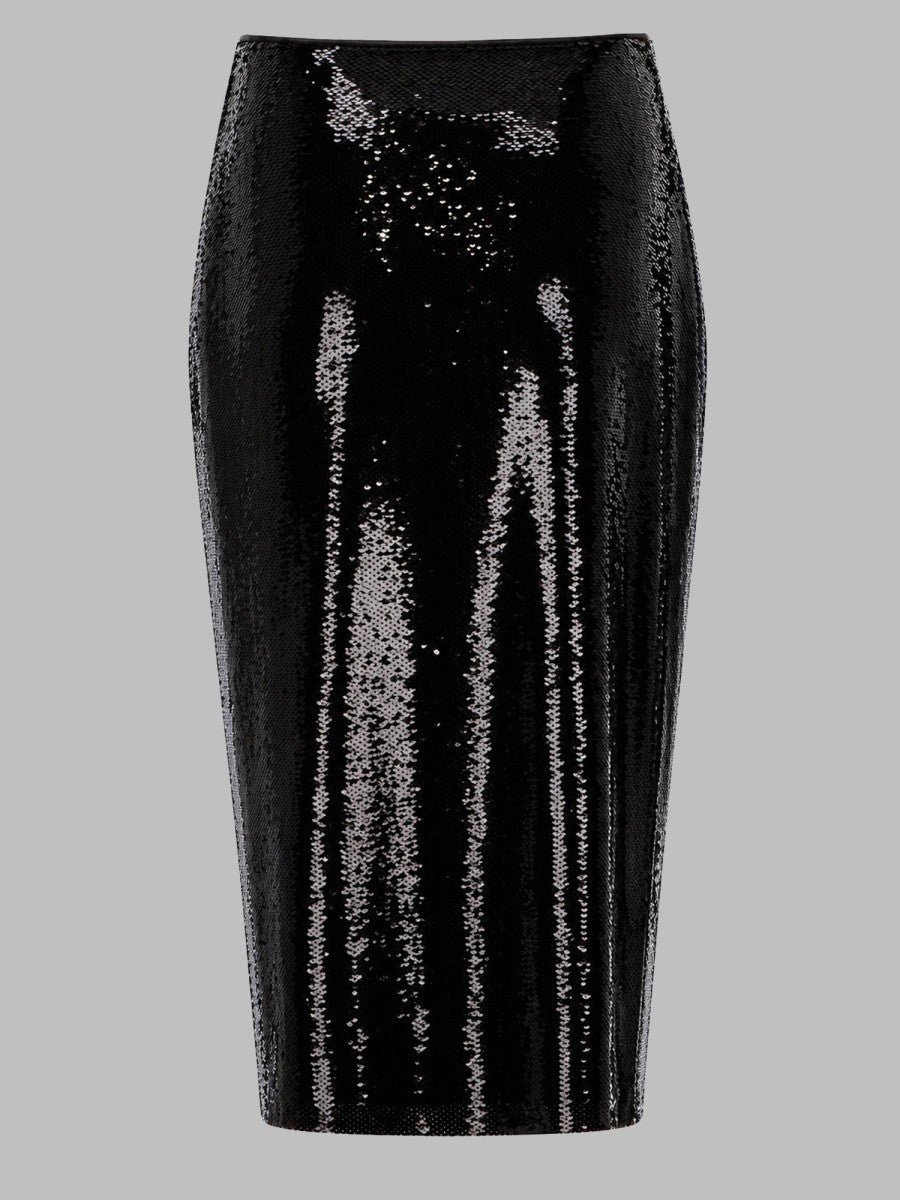 Tom Ford Women's Gonna Midi Con Paillettes Blue