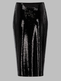 Tom Ford Women's Gonna Midi Con Paillettes Blue