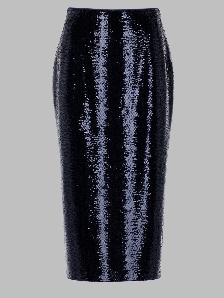 Tom Ford Women's Gonna Midi Con Paillettes Blue