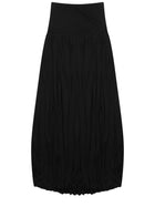 Toteme Women's Midi Draped Skirt Black, view 2