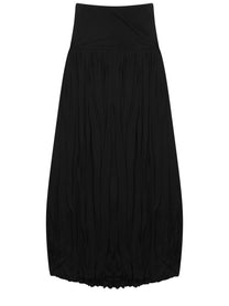 Toteme Women's Gonna Midi Drappeggiata Black