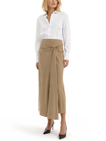 Max Mara Women's Gonna Midi Drappeggiata Beige