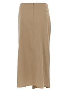 Max Mara Women's Midi Draped Skirt Beige, view 3