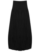 Toteme Women's Midi Draped Skirt Black