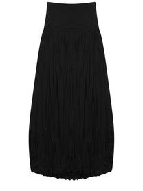Toteme Women's Gonna Midi Drappeggiata Black