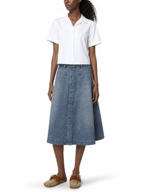 Dior Women's Gonna Midi in Denim Blue
