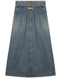 Dior Women's Gonna Midi in Denim Blue