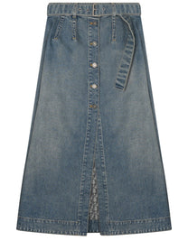 Dior Women's Gonna Midi in Denim Blue