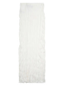 Toteme Women's Gonna Midi in Maglia Increspata White