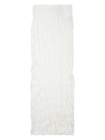 Toteme Women's Gonna Midi in Maglia Increspata White