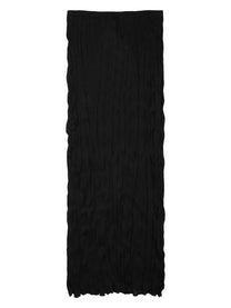 Toteme Women's Gonna Midi in Maglia Increspata Black