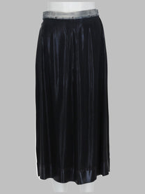 Maison Margiela Women's Gonna Midi in Misto Seta Black