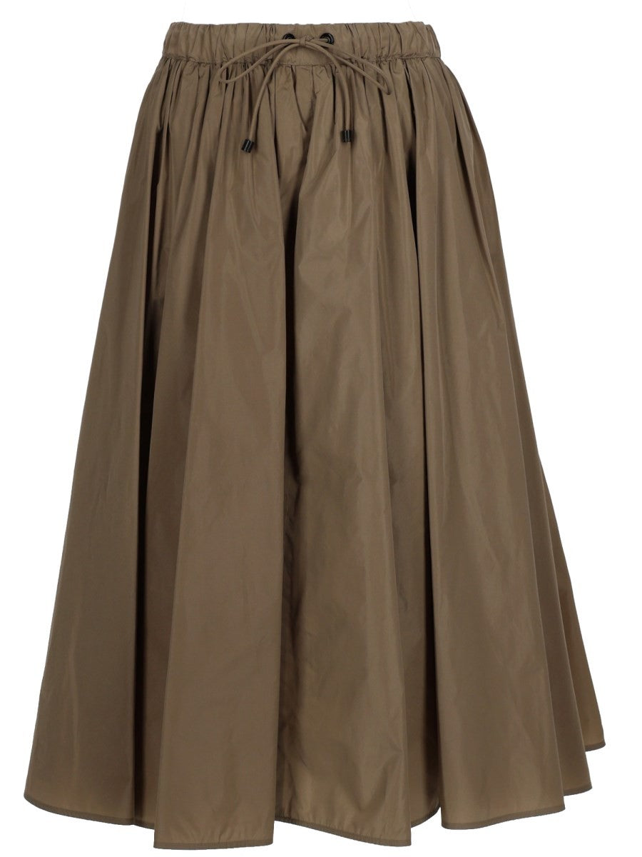 Max Mara Women's Gonna Midi Lonza Brown