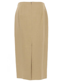 Max Mara Women's Gonna Midi Veranda Beige
