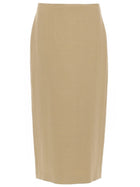 Max Mara Women's Midi Veranda Skirt Beige
