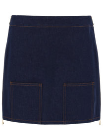 Fendi Women's Gonna Mini in Denim Blue