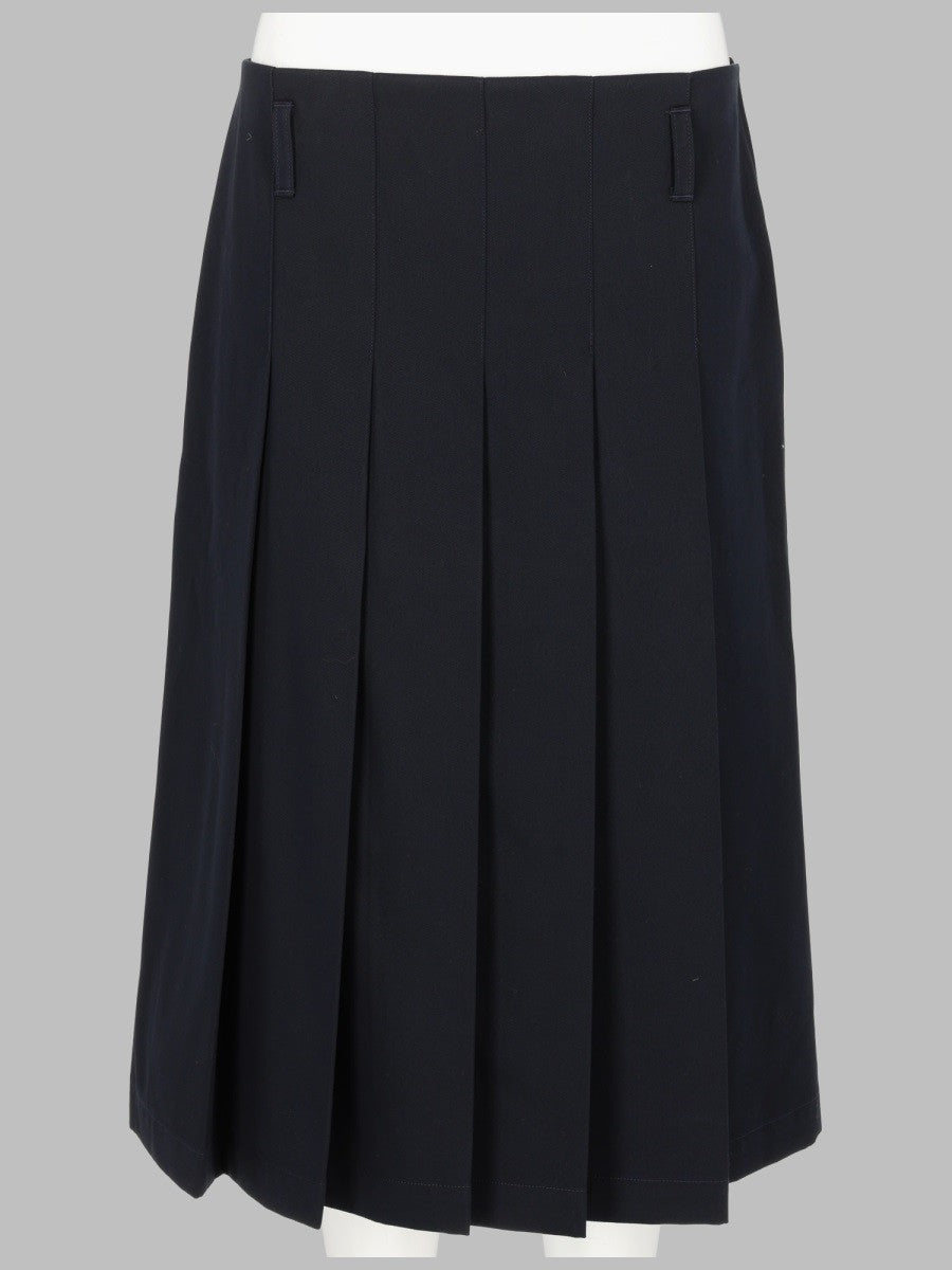A.P.C Women's Gonna Plissettata in Cotone Black