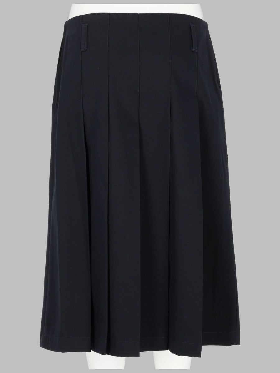 A.P.C Women's Gonna Plissettata in Cotone Black