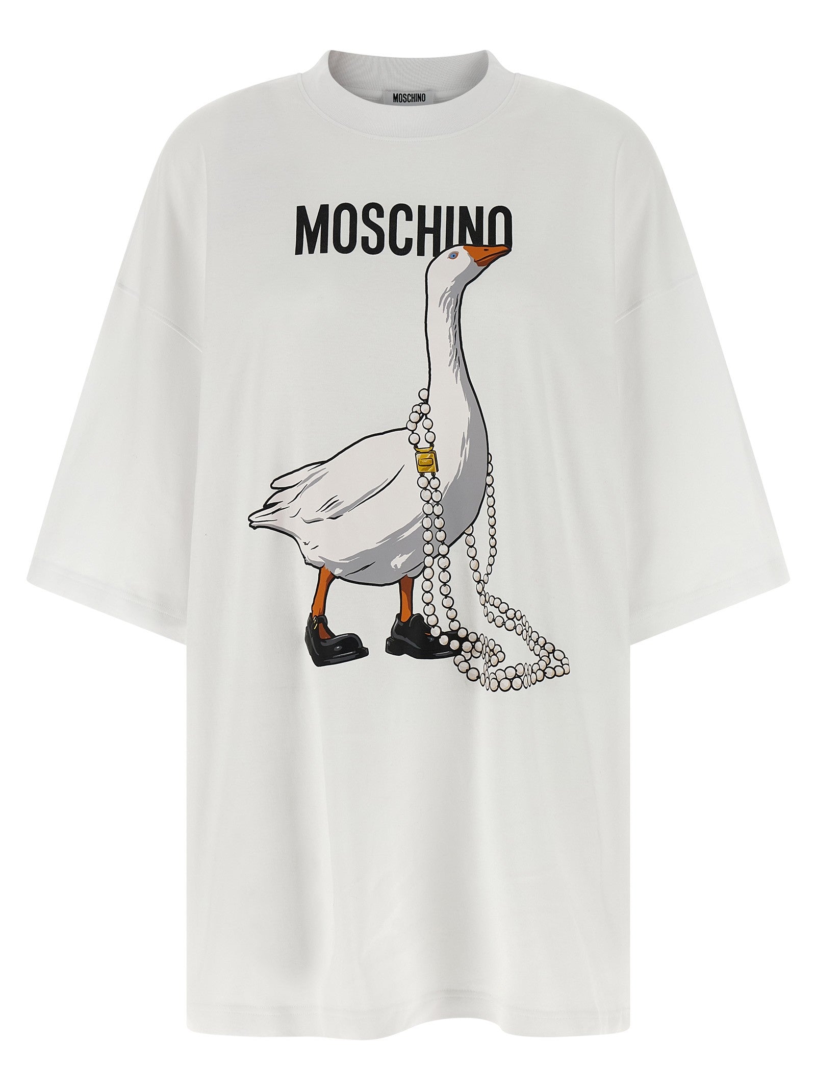 Moschino Goose Dress White