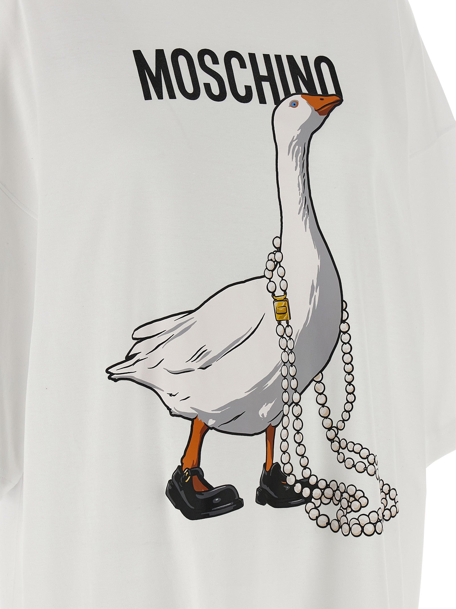 Moschino Goose Dress White