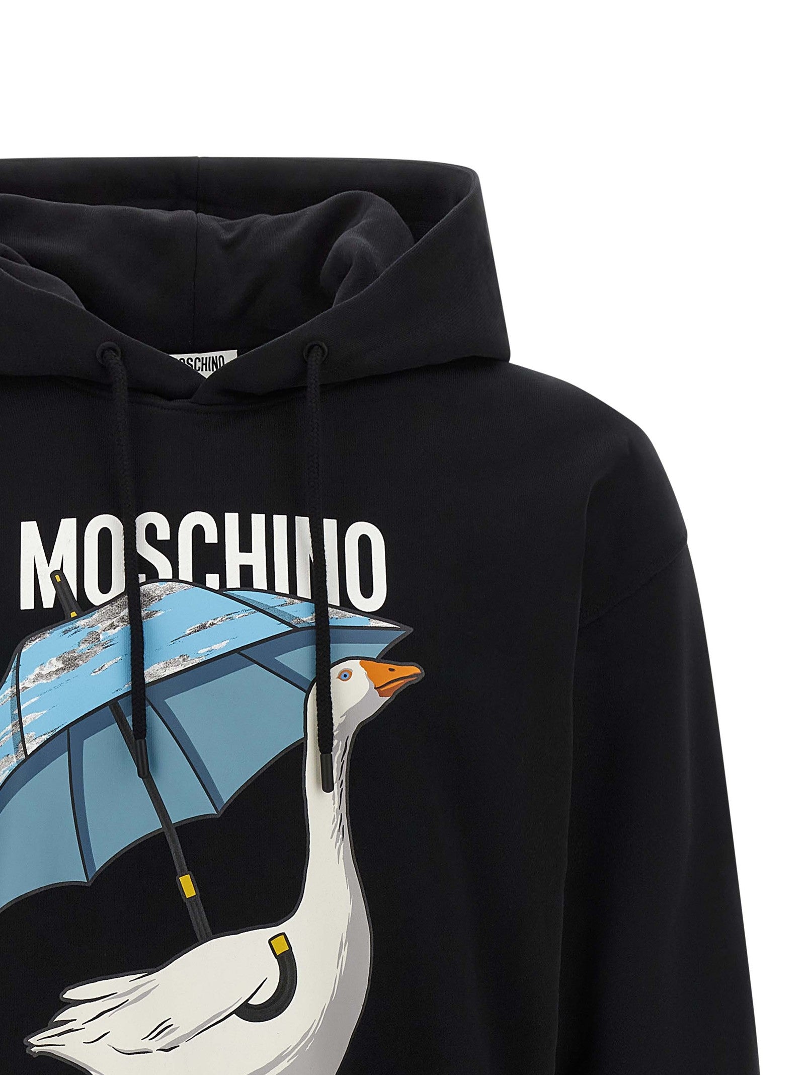 Moschino Goose Hoodie Black