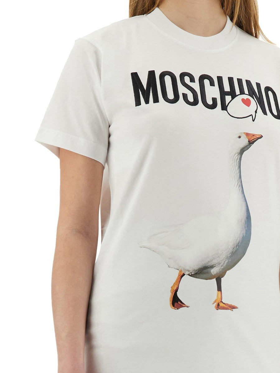 Moschino Women's Goose Shirt White
