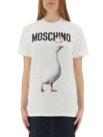 Moschino Women's Goose Shirt White