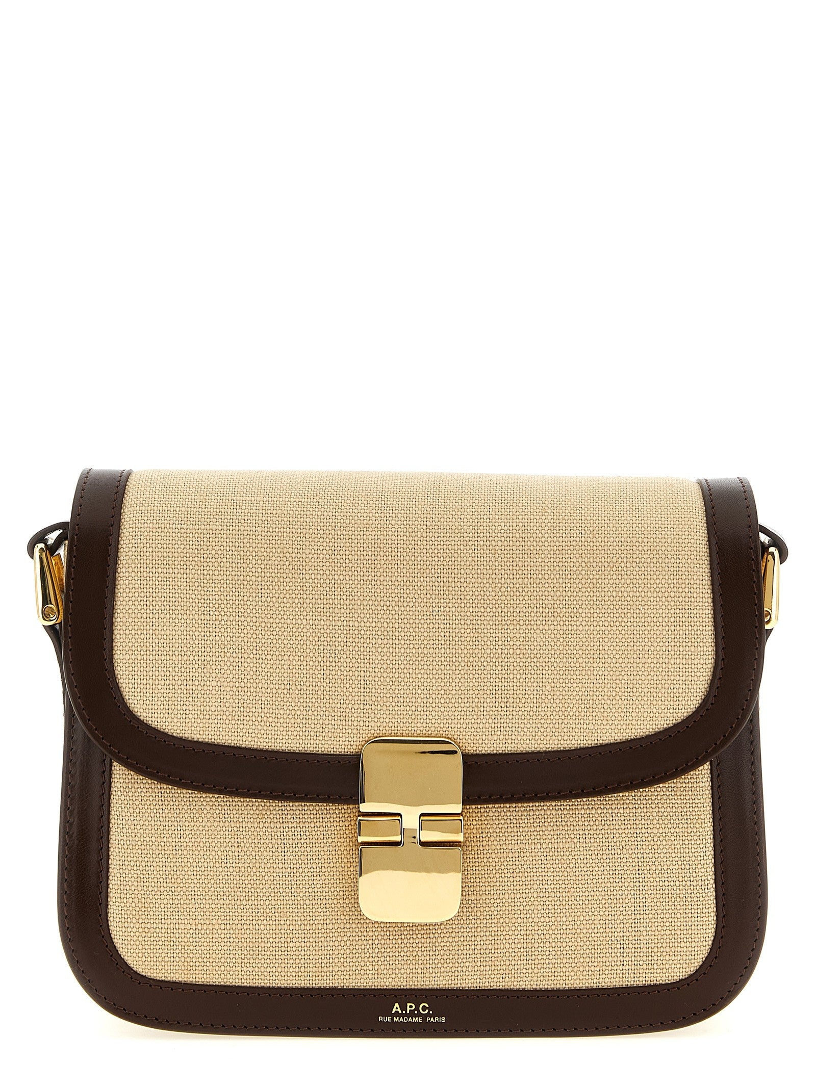 A.P.C Grace Small Crossbody Bag Beige