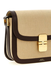 A.P.C Grace Small Crossbody Bag Beige