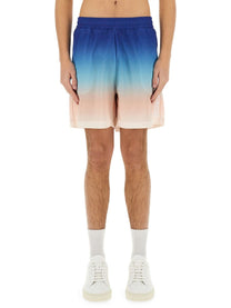 Casablanca Men's Gradient Football Shorts Multicolor