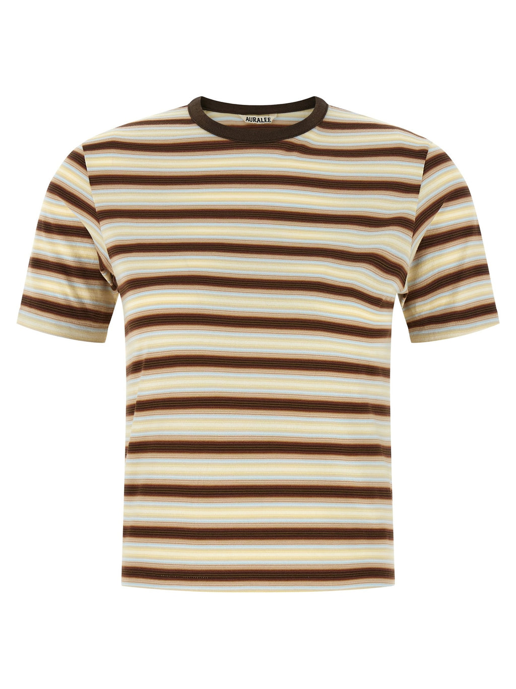 AURALEE Gradient Stripes Shirt Gold