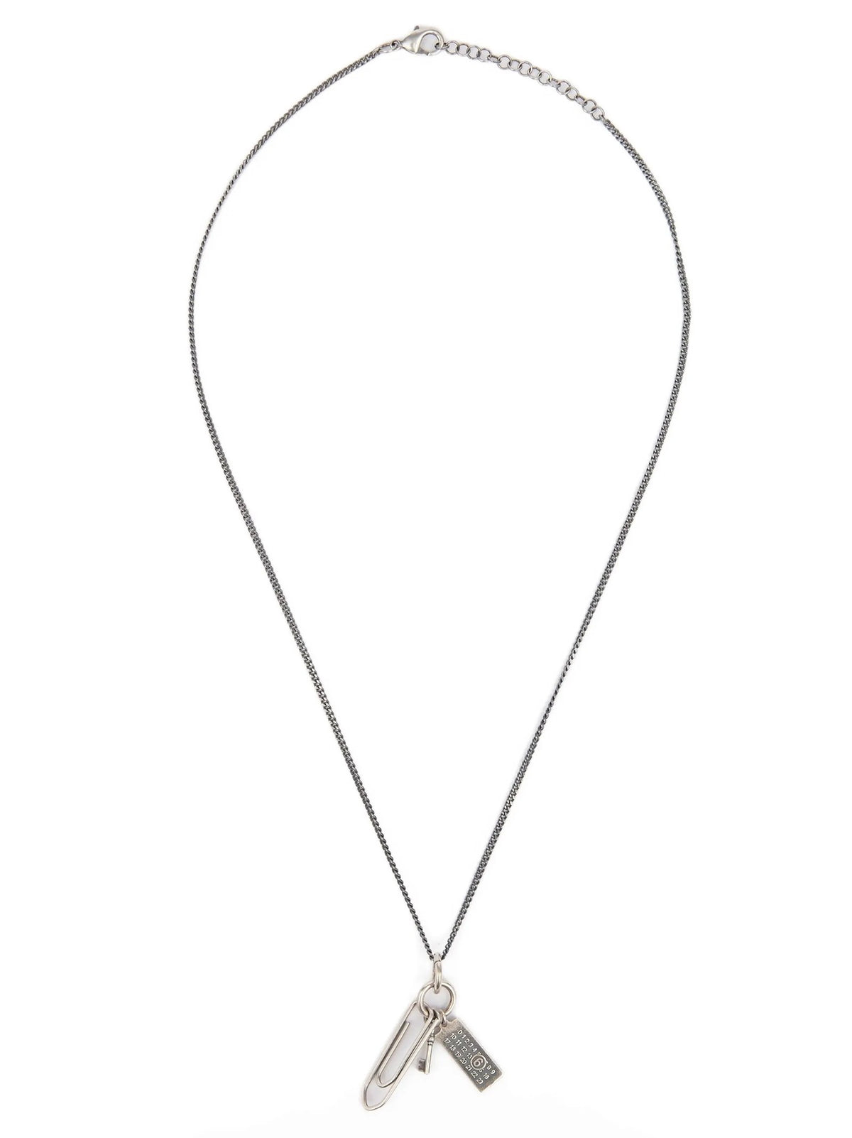 MM6 Maison Margiela Graffetta Necklace Silver