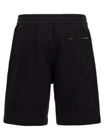 Alexander McQueen Graffiti Bermuda Shorts Black