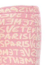 Vetements Graffiti Monogram Skirt Blue