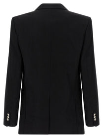 Balmain Grain De Poudre Blazer Black