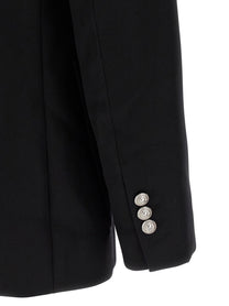 Balmain Grain De Poudre Blazer Black